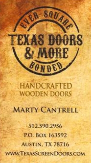 Logo Texas Screen Doors & More